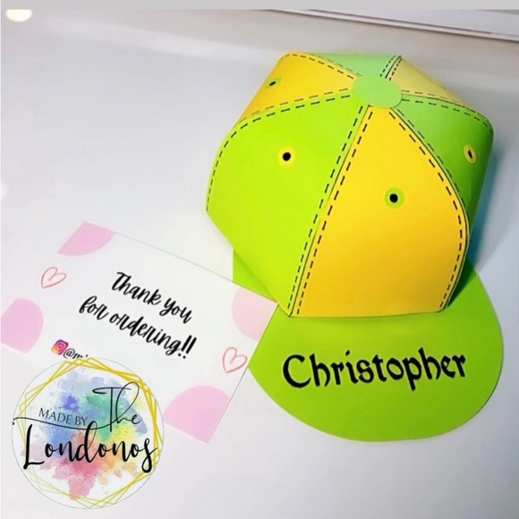 Custom Handmade Baseball Cap Favors - Picture 7 of 9